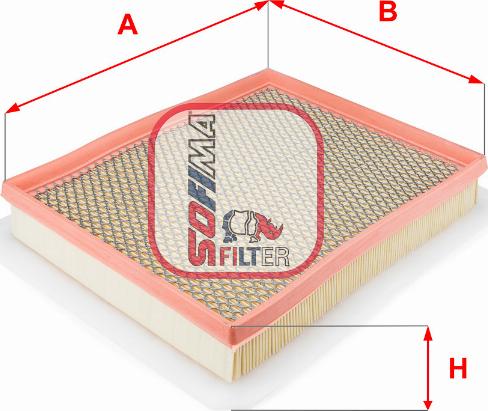 Sofima S 3258 A - Engine Air Filter car-mod.net