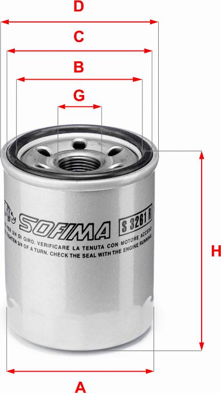 Sofima S 3261 R - Oil Filter car-mod.net