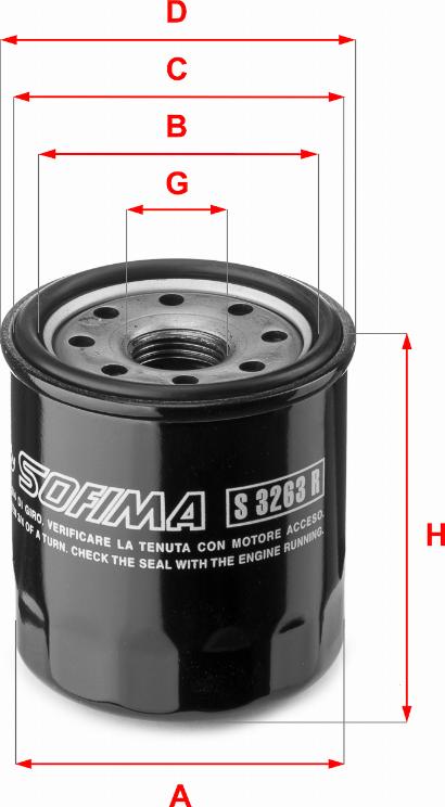 Sofima S 3263 R - Oil Filter car-mod.net