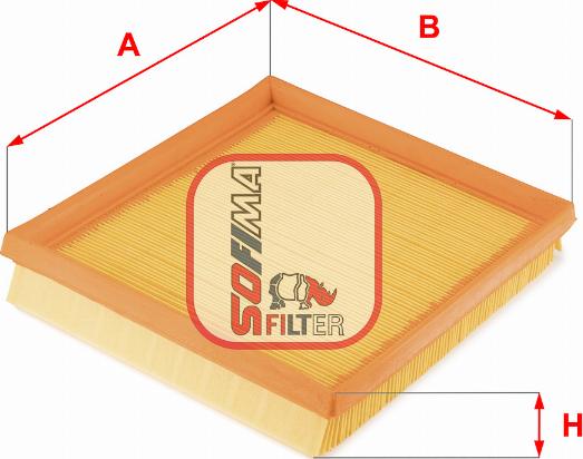 Sofima S 3713 A - Engine Air Filter car-mod.net