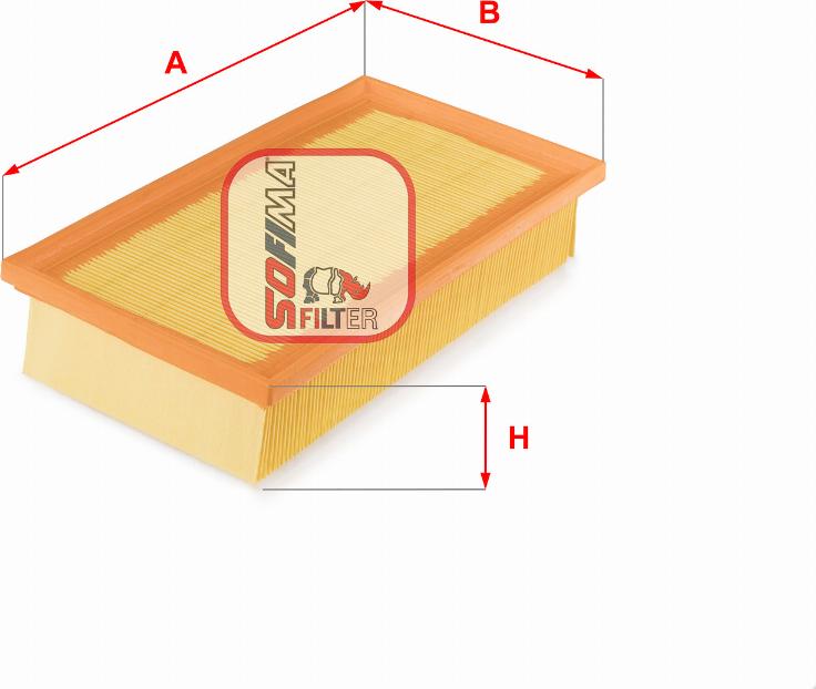 Sofima S 3717 A - Engine Air Filter car-mod.net