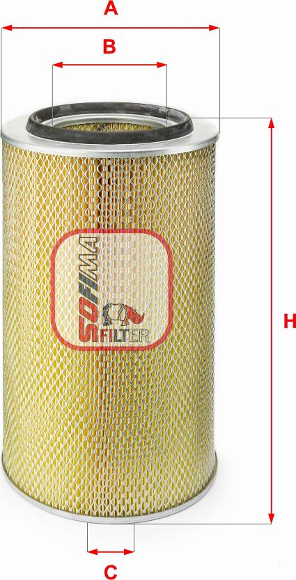 Sofima S 2650 A - Engine Air Filter car-mod.net