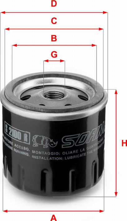 Sofima S 2100 R - Oil Filter car-mod.net