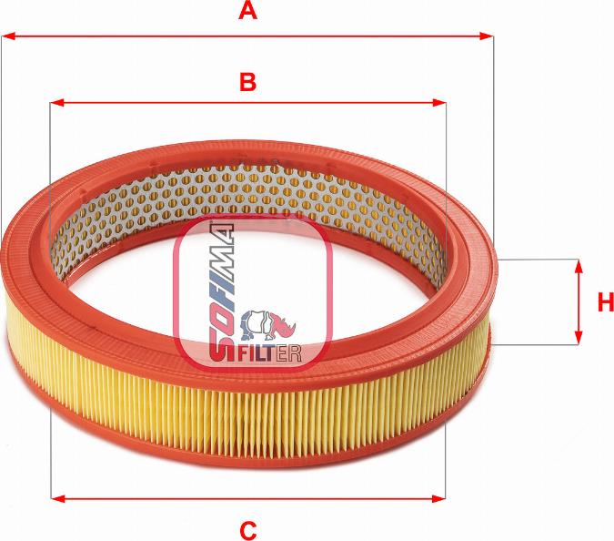 Sofima S 7460 A - Engine Air Filter car-mod.net