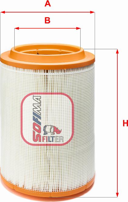 Sofima S 7600 A - Engine Air Filter car-mod.net
