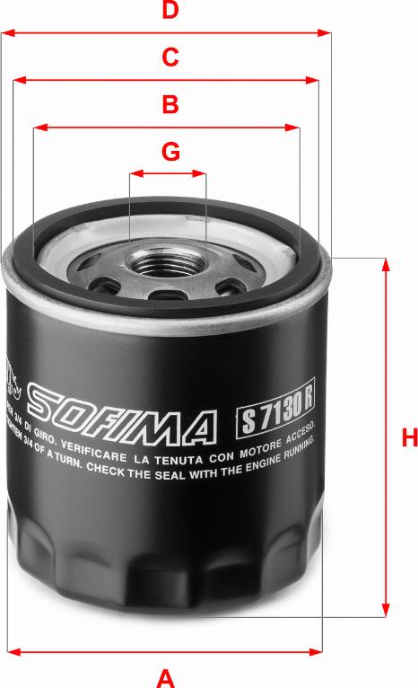 Sofima S 7130 R - Oil Filter car-mod.net