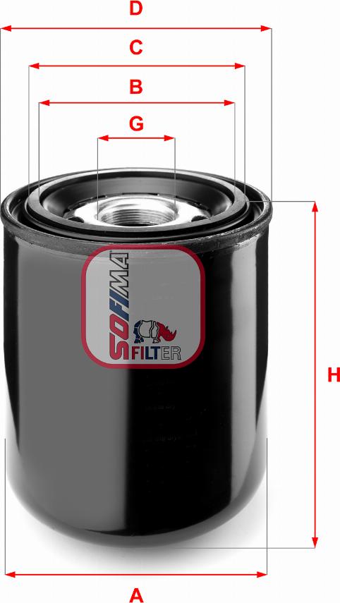 Sofima S 7259 A - Air Dryer Cartridge, compressed-air system car-mod.net