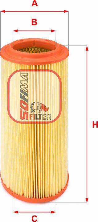 Sofima S 7257 A - Engine Air Filter car-mod.net