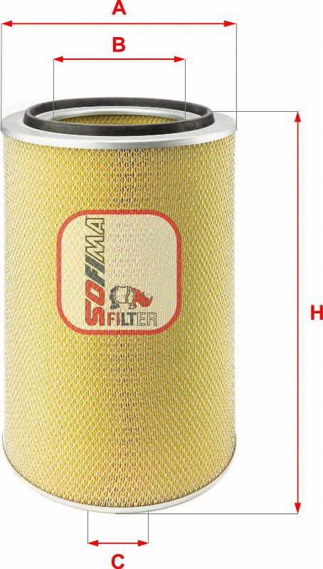 Sofima S 7213 A - Engine Air Filter car-mod.net