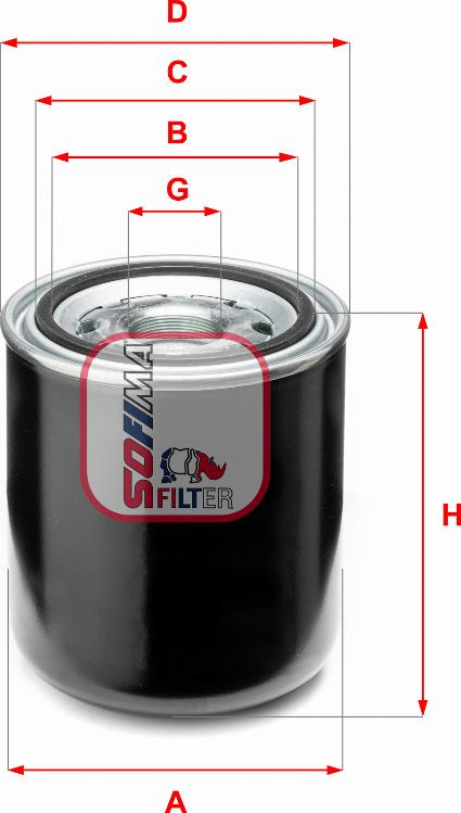 Sofima S 7A66 A - Air Dryer Cartridge, compressed-air system car-mod.net