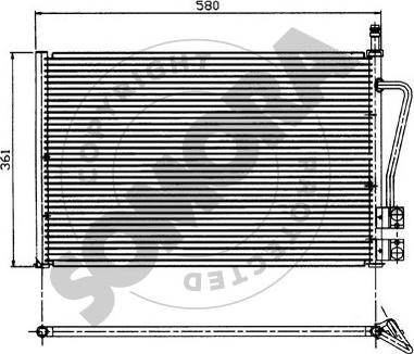 Somora 092560 - Condenser, air conditioning car-mod.net