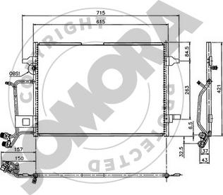Somora 021360A - Condenser, air conditioning car-mod.net