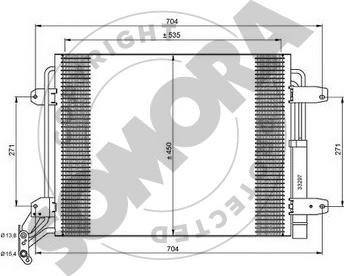 Somora 359060 - Condenser, air conditioning car-mod.net