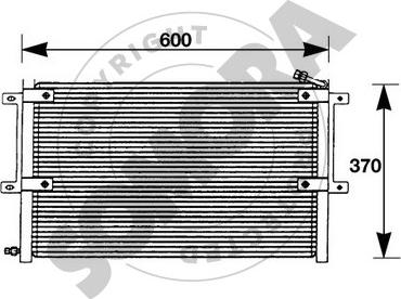 Somora 355260 - Condenser, air conditioning car-mod.net