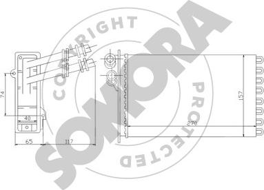 Somora 350950 - Heat Exchanger, interior heating car-mod.net