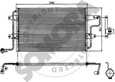Somora 350960 - Condenser, air conditioning car-mod.net