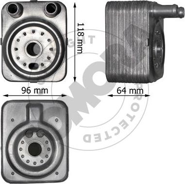 Somora 351065 - Oil Cooler, engine oil car-mod.net