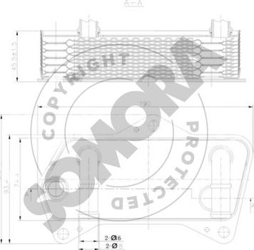 Somora 351066 - Oil Cooler, automatic transmission car-mod.net