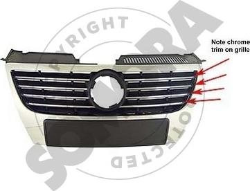 Somora 352407A - Radiator Grille car-mod.net