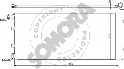Somora 245760 - Condenser, air conditioning car-mod.net