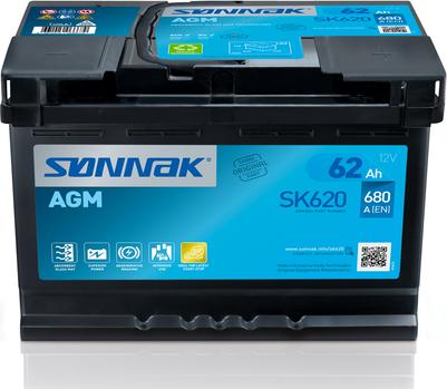 Sonnak SK620 - Starter Battery car-mod.net