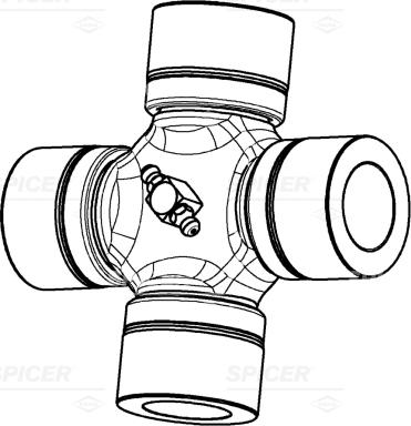 Spicer 7687400600000 - Flexible disc, propshaft joint car-mod.net