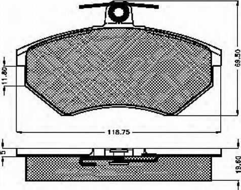 Spidan 31836 - Brake Pad Set, disc brake car-mod.net