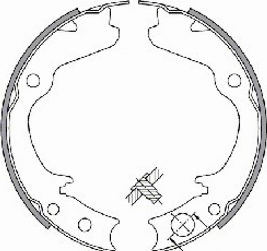 Spidan 33545 - Drum Brake Shoe Set car-mod.net