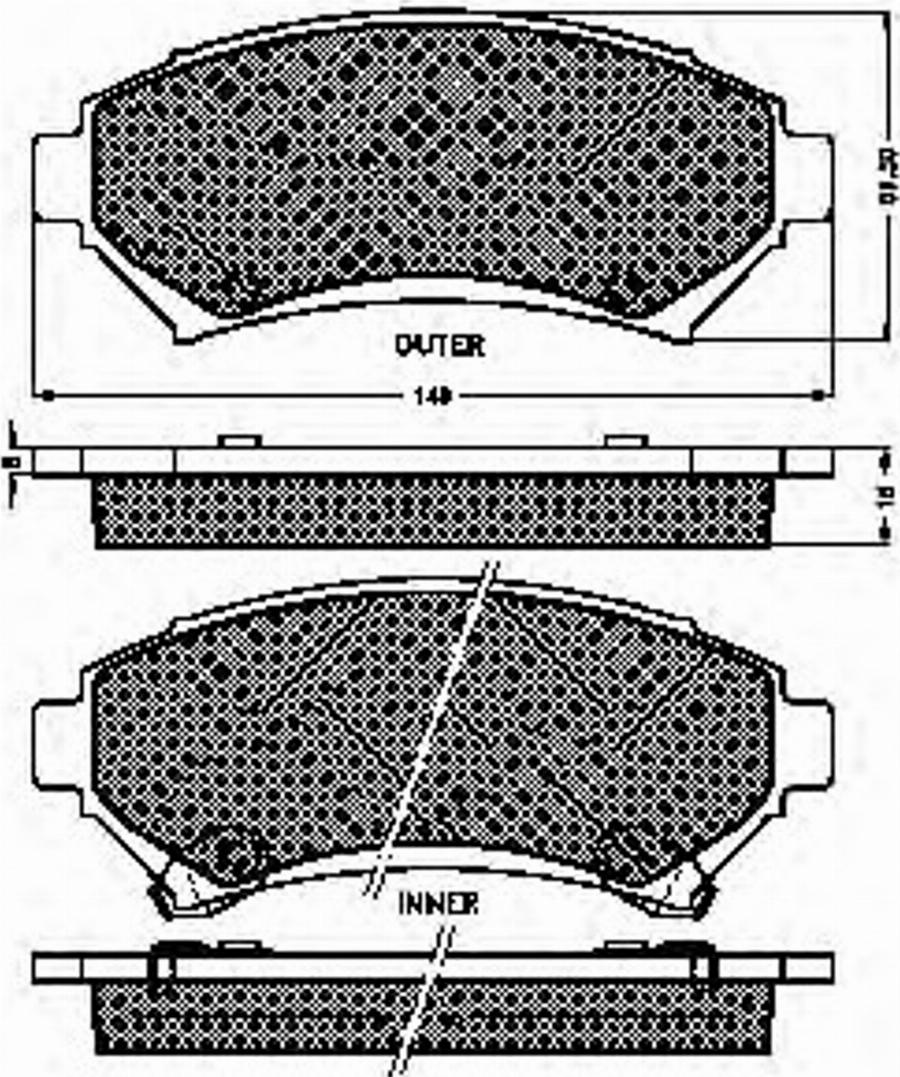 Spidan 32273 - Brake Pad Set, disc brake car-mod.net