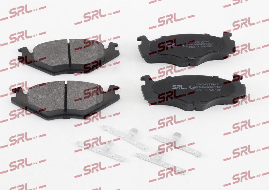 SRLine S70-0015 - Brake Pad Set, disc brake car-mod.net