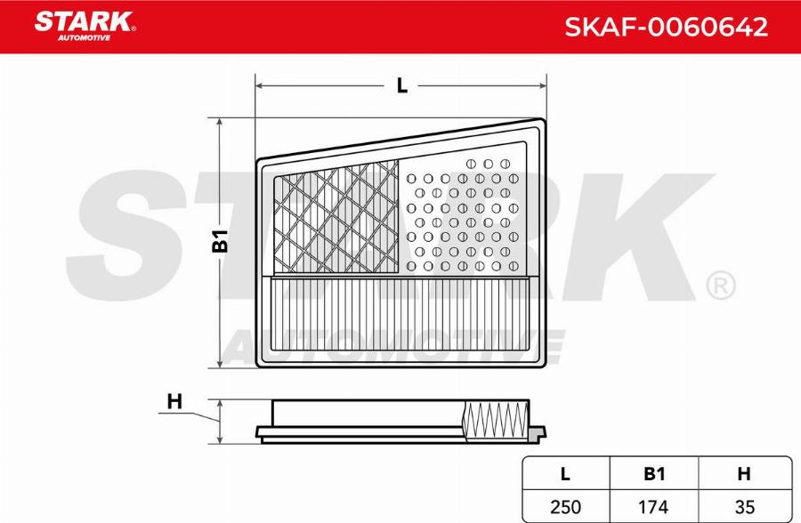Stark SKAF-0060642 - Engine Air Filter car-mod.net