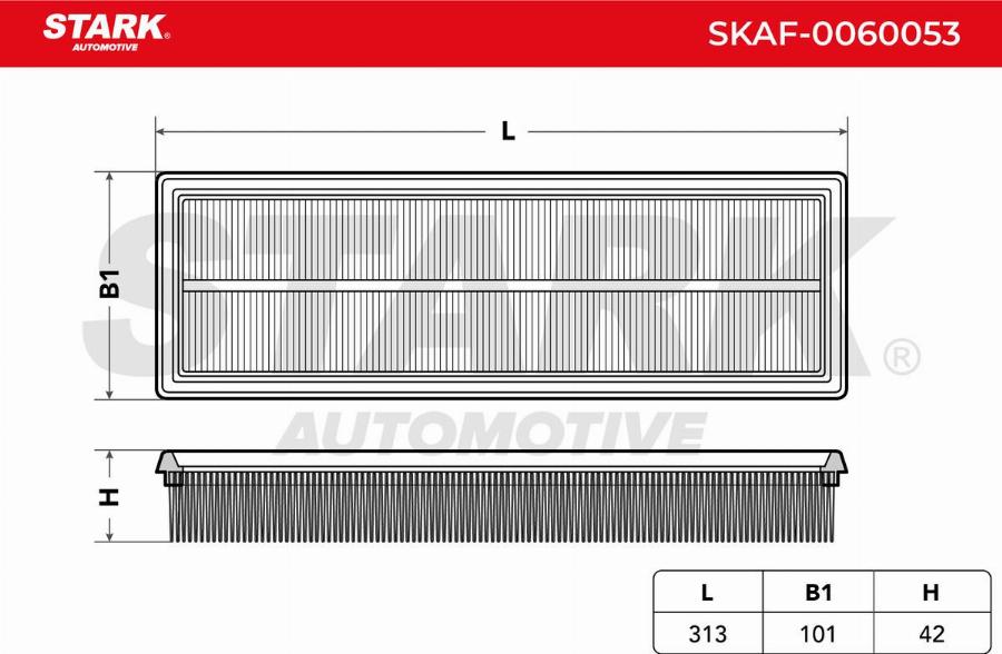 Stark SKAF-0060053 - Engine Air Filter car-mod.net
