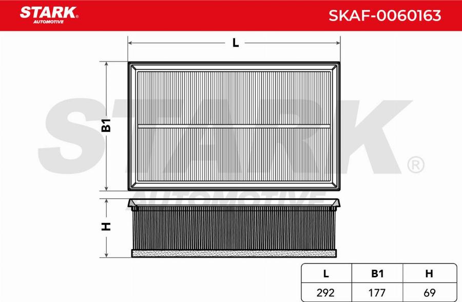 Stark SKAF-0060163 - Engine Air Filter car-mod.net