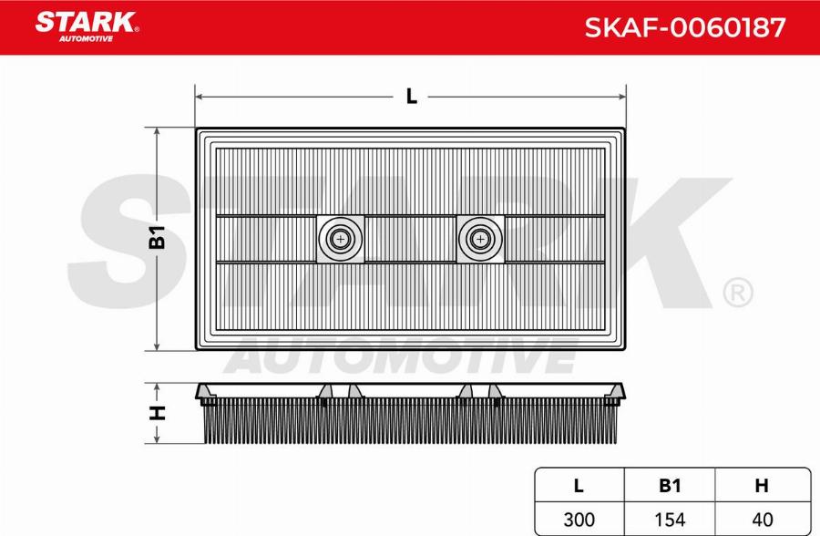 Stark SKAF-0060187 - Engine Air Filter car-mod.net