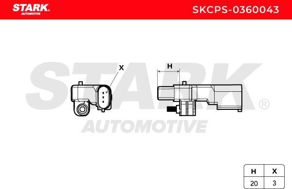 Stark SKCPS-0360043 - Crankshaft position sensor, RPM car-mod.net