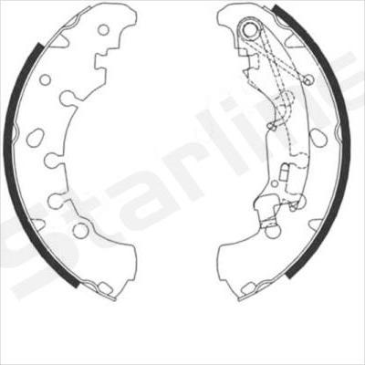 Starline BC 09090 - Drum Brake Shoe Set car-mod.net
