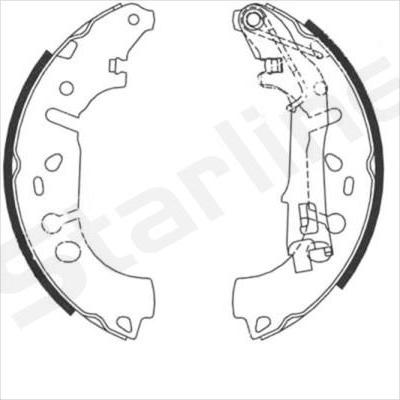 Starline BC 09100 - Drum Brake Shoe Set car-mod.net