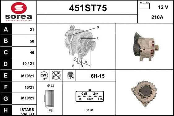 STARTCAR 451ST75 - Alternator car-mod.net