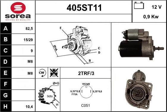 STARTCAR 405ST11 - Starter car-mod.net