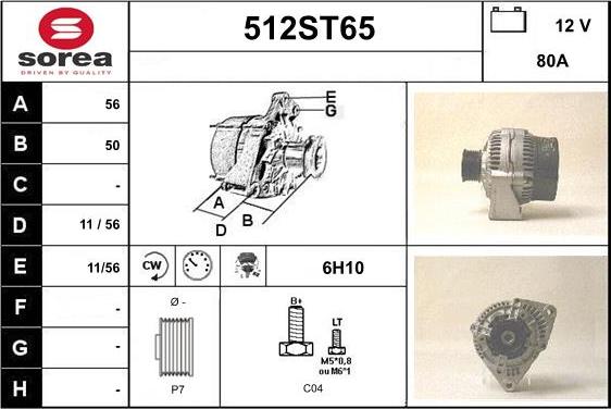 STARTCAR 512ST65 - Alternator car-mod.net