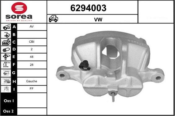 STARTCAR 6294003 - Brake Caliper car-mod.net