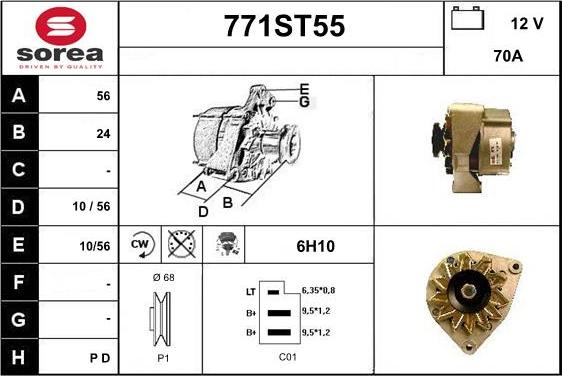 STARTCAR 771ST55 - Alternator car-mod.net