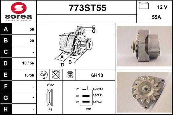 STARTCAR 773ST55 - Alternator car-mod.net