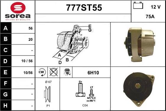 STARTCAR 777ST55 - Alternator car-mod.net