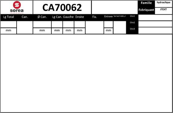STARTCAR CA70062 - Steering Gear car-mod.net