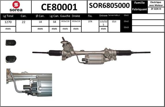 STARTCAR CE80001 - Steering Gear car-mod.net