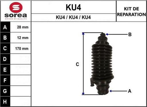 STARTCAR KU4 - Bellow, drive shaft car-mod.net