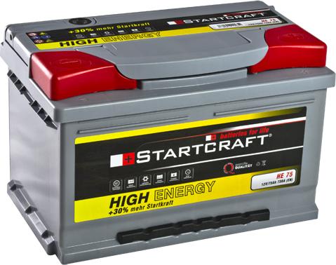 STARTCRAFT HE 75 - Starter Battery car-mod.net