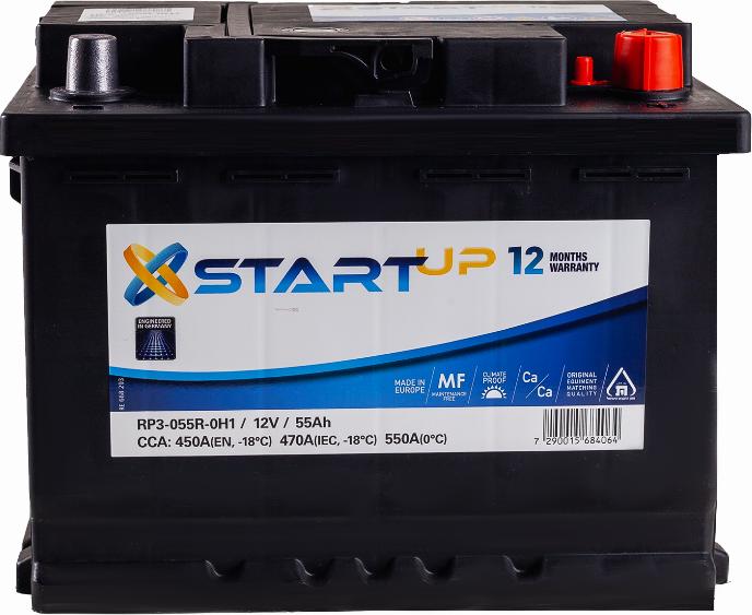 START UP RP3-055R-0H1 - Starter Battery car-mod.net
