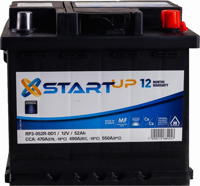 START UP RP3-052R-0D1 - Starter Battery car-mod.net